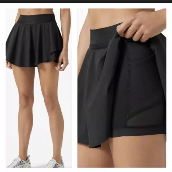 🎁Tall Lululemon High Rise Court Rival Skirt-Black - Picture 3 of 16